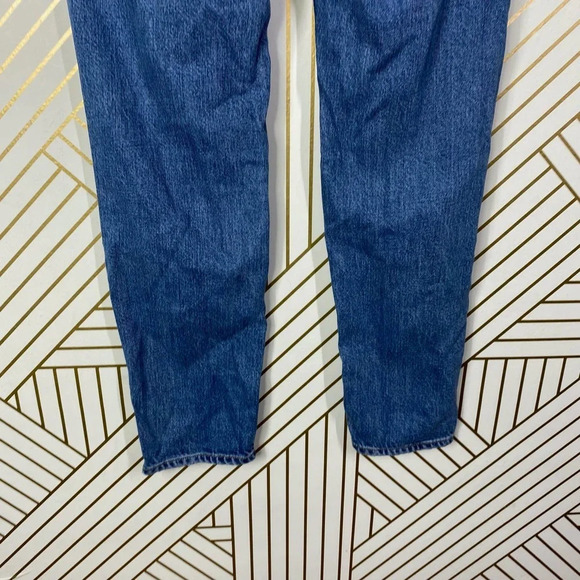 AllSaints‎ AprilJeans Mid-Rise Distressed Ripped Medium Wash Blue Size US 24 - Picture 9 of 12